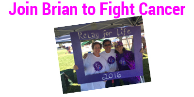 Brian Santo, American Cancer Society Relay for Life