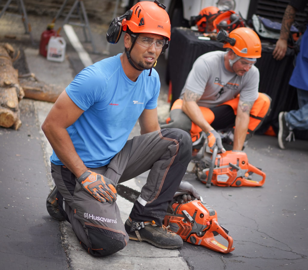 Jared Abrojena and Chris Bruner chainsaw safety