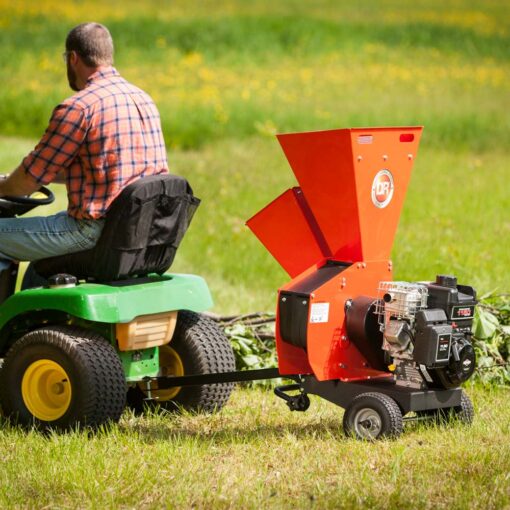 Dr Power Chipper Being Towed