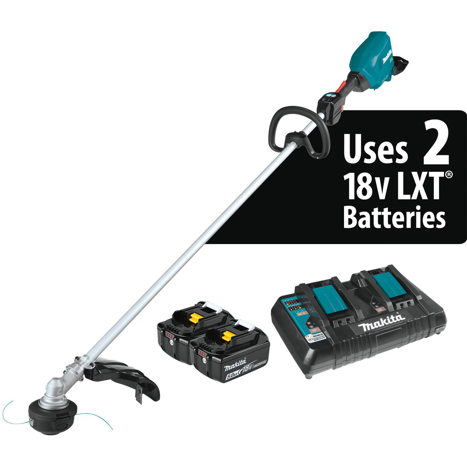 Makita 18V X2 LXT LithiumIon Cordless String Trimmer Kit (5.0Ah