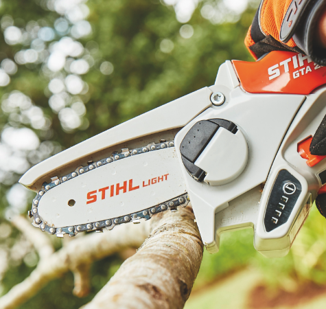 stihl battery powered hand trimmer