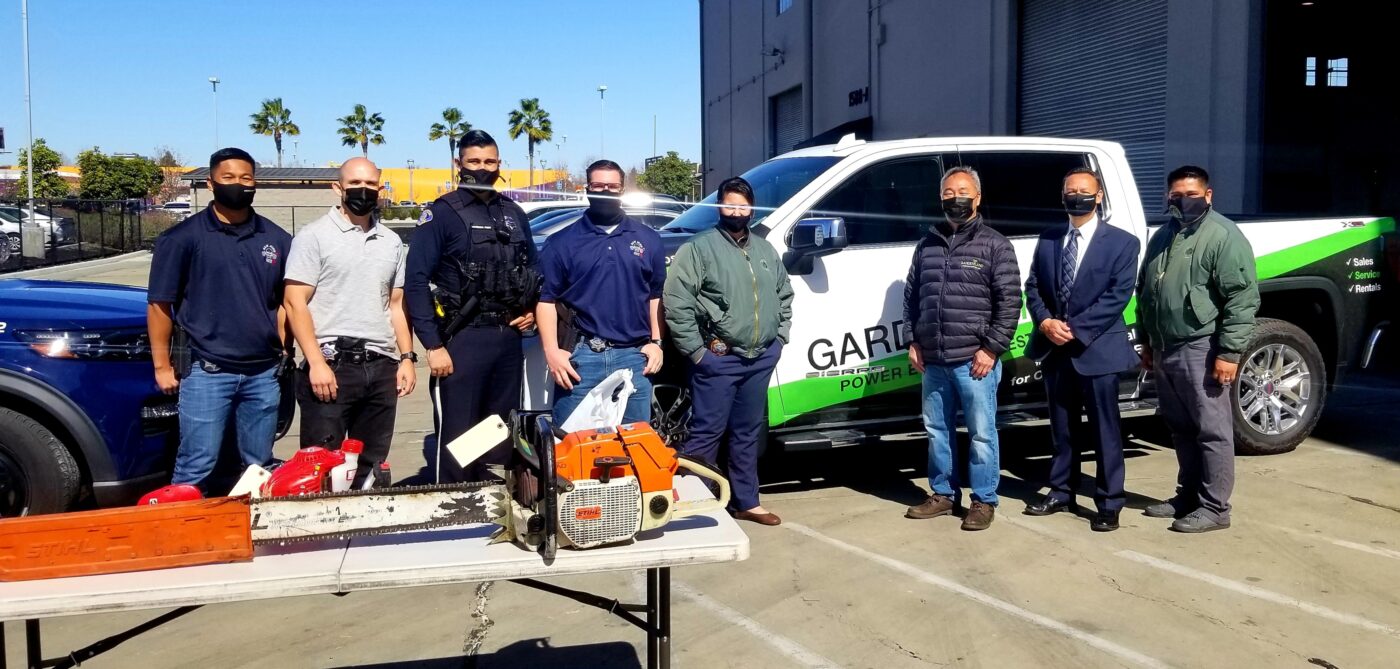 Gardenland-power-equipment-reunites-stolen-equipment-sanjosepolice