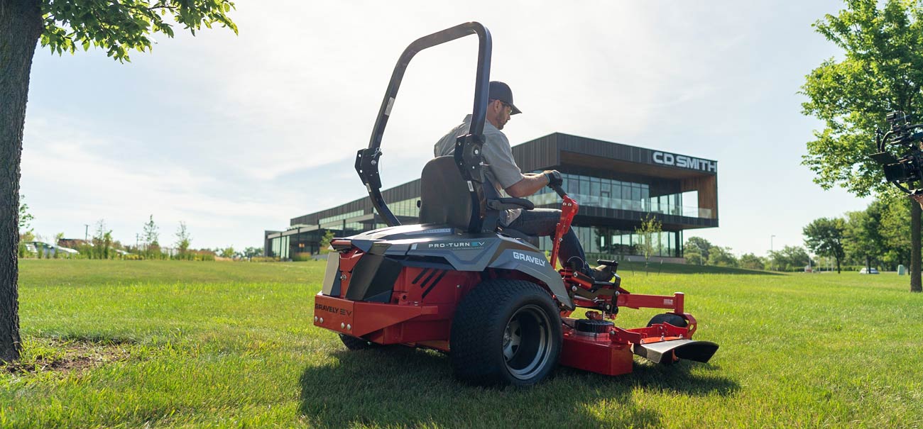 Gravely Pro-Turn EV zero-turn lawn mower