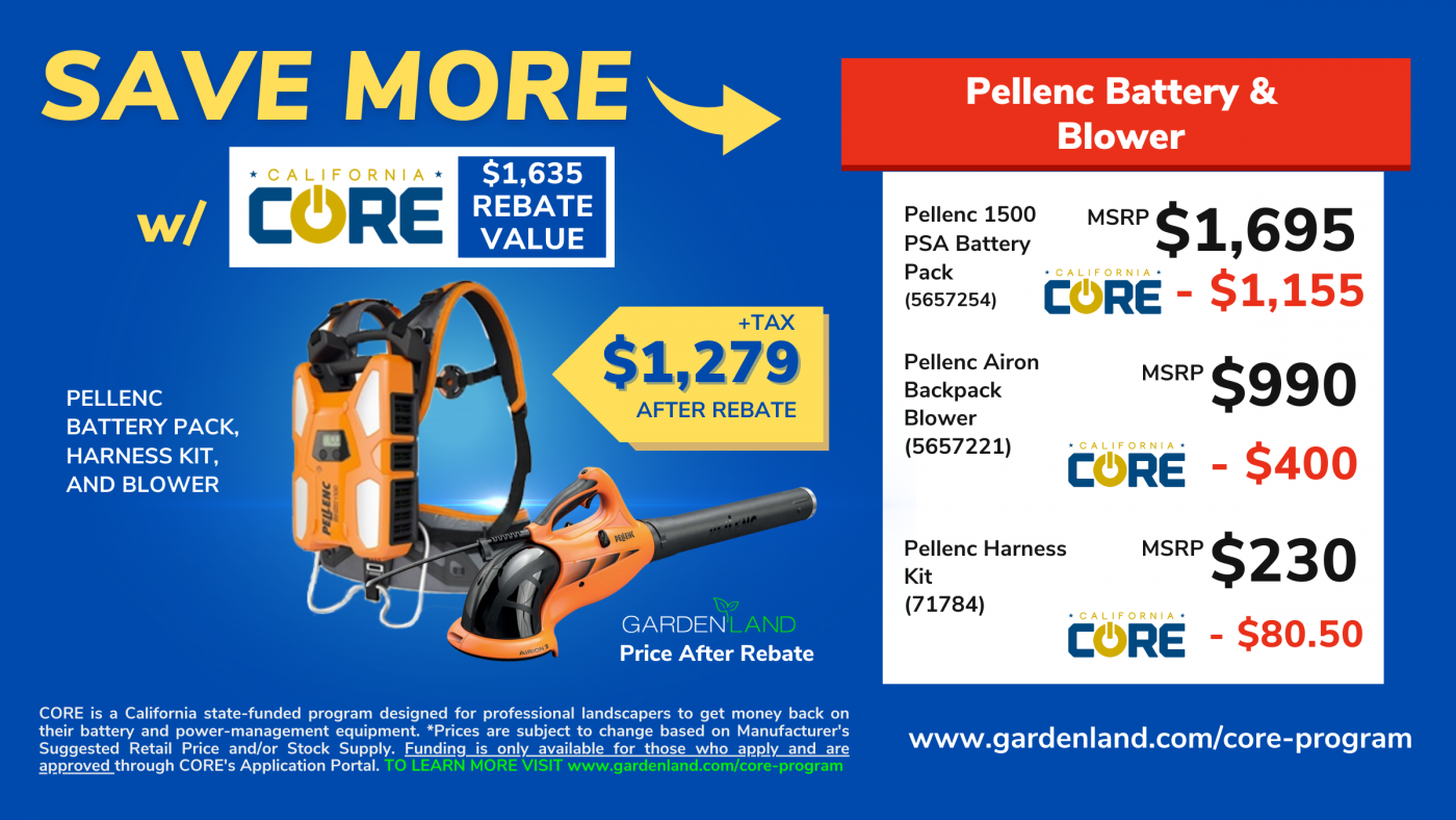 pellenc-battery-equipment-core-program-rebates-sold-at-gardenland-power-equipment-campbell-california