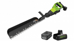 Greenworks Commercial Optimus 82V 30" Single Sided Hedge Trimmer with (1) Core300 and Dual Port Charger
