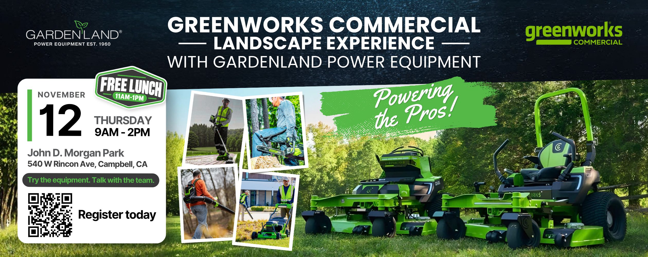 Greenworks x Gardenland Commercial Landscape Experience Promo